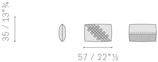 Poltrona Frau Прямоугольная кожаная подушка La collezione - mobili e complementi sun-id-1374567 - Вид №15