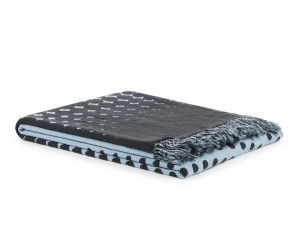 Plaid jacquard double face in lana