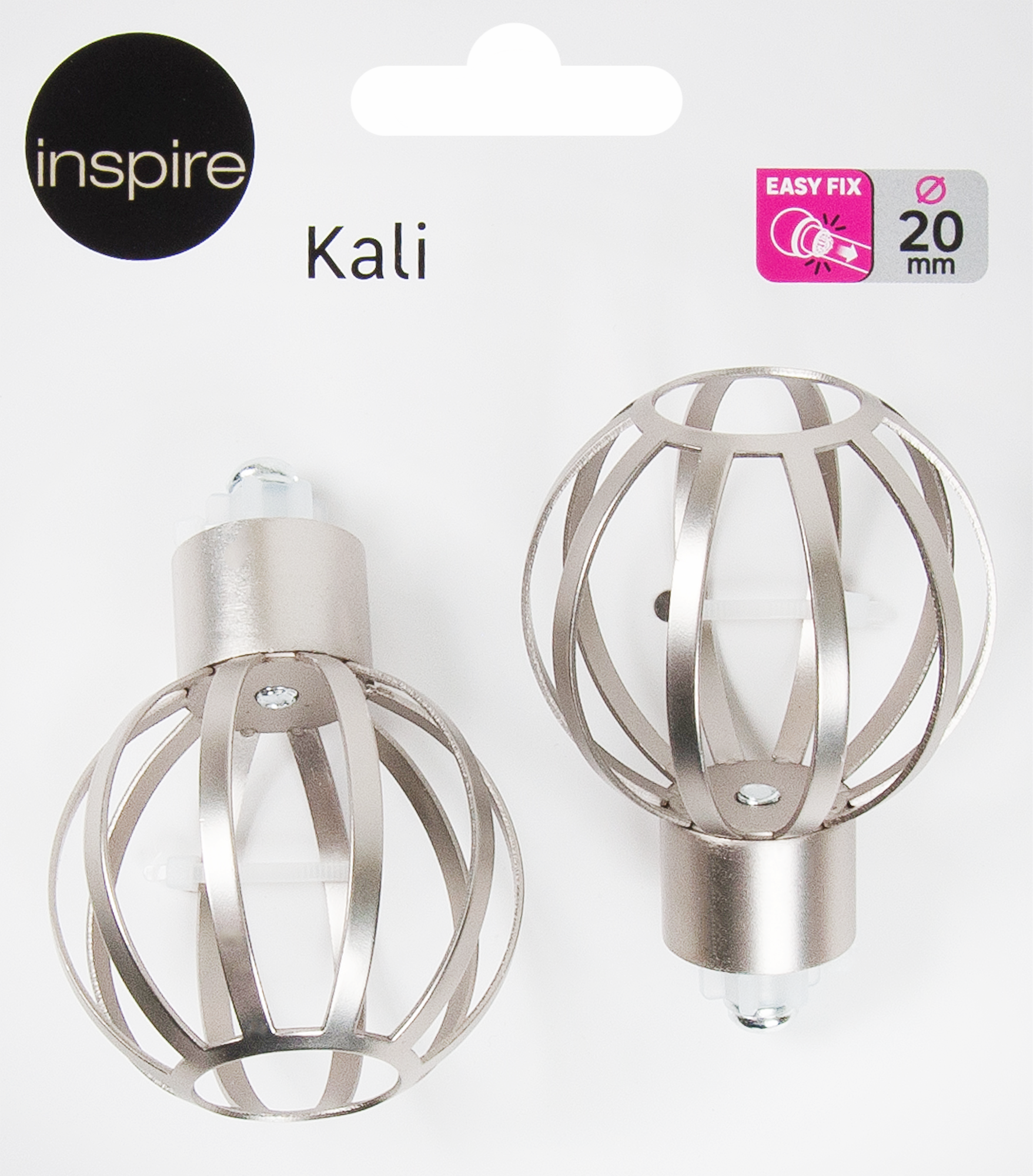 INSPIRE Наконечники для карнизов «Шар с лентами» металлические 6 см 82549343 STLM-0029534 - Вид №1