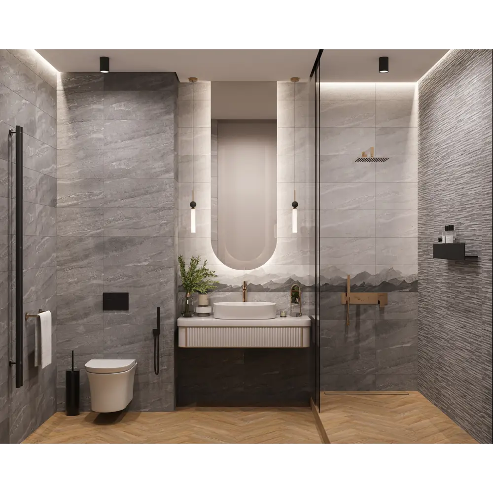 Настенная плитка Gracia Ceramica Fog с эффектом горного тумана 25х60 см 89231599 STLM-0948404 - Вид №4
