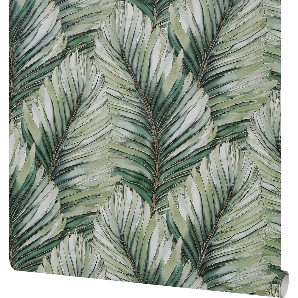 Victoria Stenova Yalta — флизелиновые обои зеленого цвета с рельефной текстурой 89369820 STLM-0816751