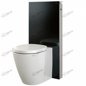 Сантехнический модуль Geberit Monolith Plus 131.201.SJ.1 для напольного унитаза,стекло чёрное Santreyd 