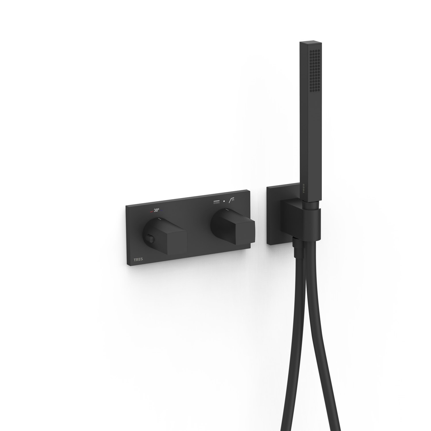 B-SYSTEM 2-ходовой встраиваемый термостатический смеситель B-system-30725201 нм TRES Thermostatic 30725201NM