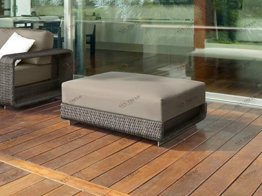 Roberti Круглый алюминиевый садовый пуф Hamptons sun-id-1420838