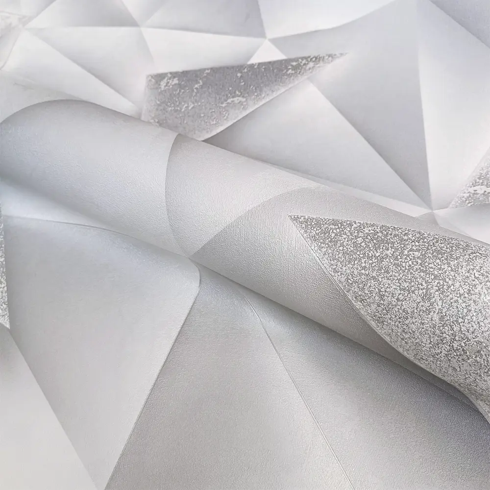 Артекс Trio - Флизелиновые обои серые с геометрическим узором 89370373 STLM-1492726 - Вид №2