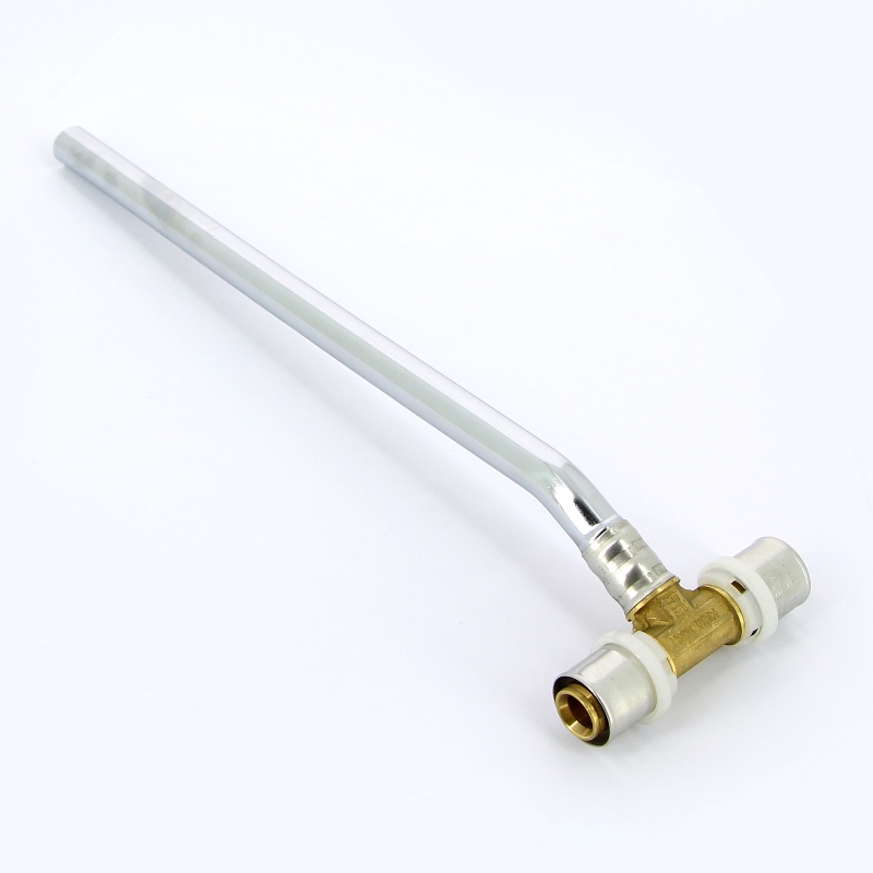 Тройник пресс с трубкой 300мм для радиаторов TIEMME 20x15 1650229 - Вид №1