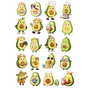 Декоративная наклейка Симфония Авокадусы 210x297 мм