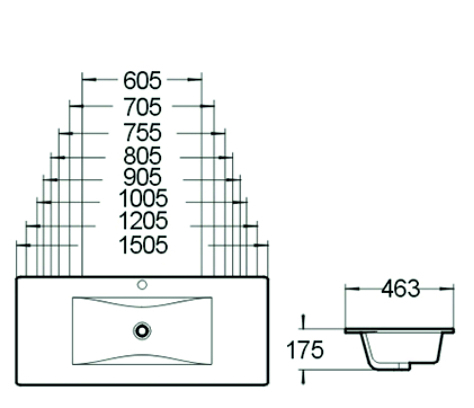Мебельные раковины SL-2102 SANTILINE  - Вид №1