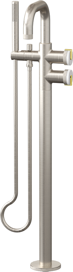 E-11557-R1WT-L1PB-BNi Смеситель напольный отдельностоящий (внешняя часть) GRAFF MOD+