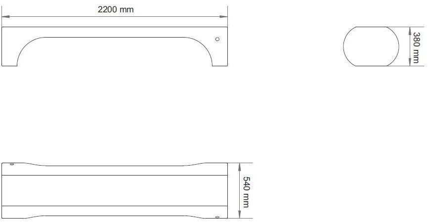 ENCHO ENCHEV - ETE Бетонная скамейка без спинки  187  - Вид №5