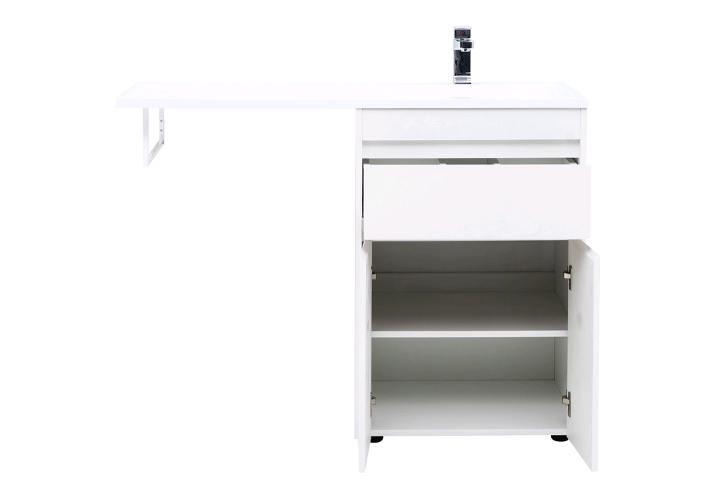 Тумба с раковиной Aquanet Токио 120 R белый (напольная, 1 ящик, 2 дверцы) 0023774500235500 - Вид №6
