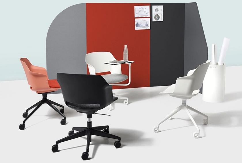 Diemme Офисный стул из полипропилена с 4-мя спицами и подлокотниками Clop sun-id-1397782 - Вид №3