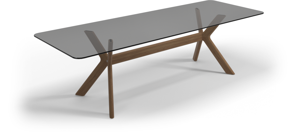 X - Frame Dining Table  Gloster Обеденный стол X-Frame 