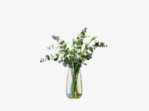 Круглая выдувная стеклянная ваза-H28cm