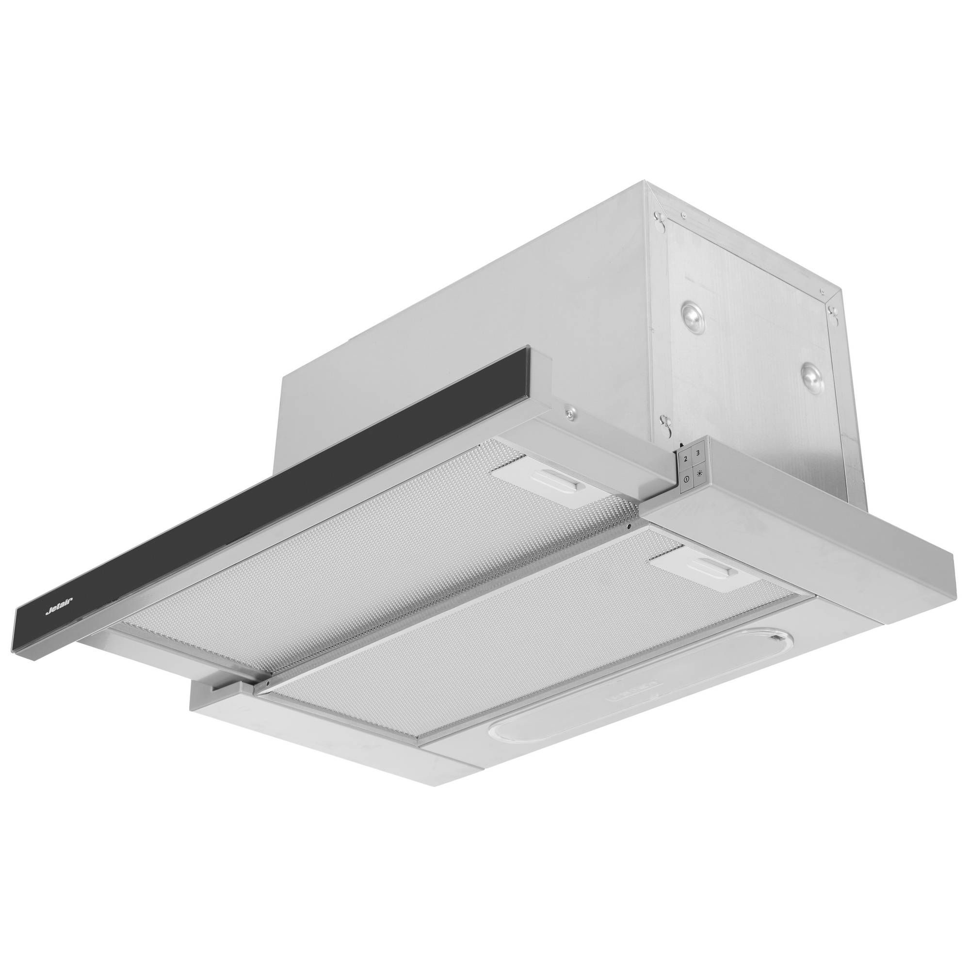 1106502 Вытяжка телескопическая Jetair BETTA 60/GR/BK GL серый/черный STDN-0015086 - Вид №2