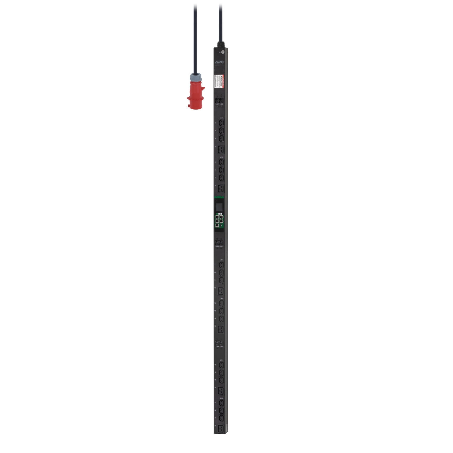 EPDU1232MBO EasyPDU, Metered-by-Outlet, ZeroU, 22kW, 230V, (18) C13 & (6) C19 Schneider Electric 