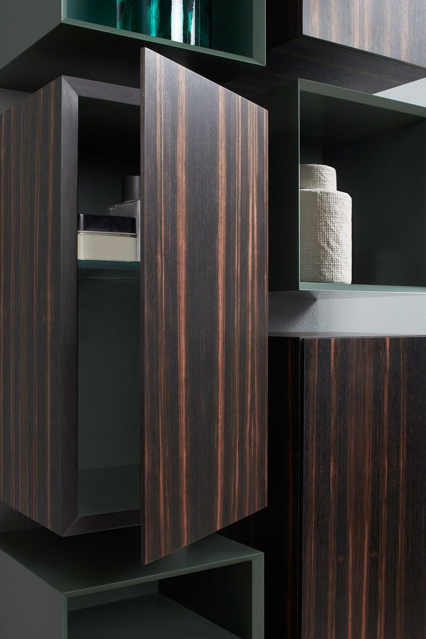 Capo d’Opera Высокий шкаф для ванной из черного дерева Slim sun-id-1471536 - Вид №2