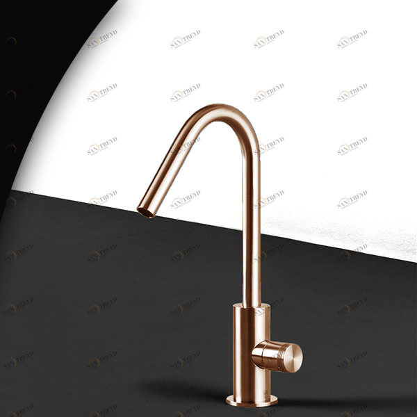 Смеситель для раковины HIRO HIR1R розовое золото Radomonte