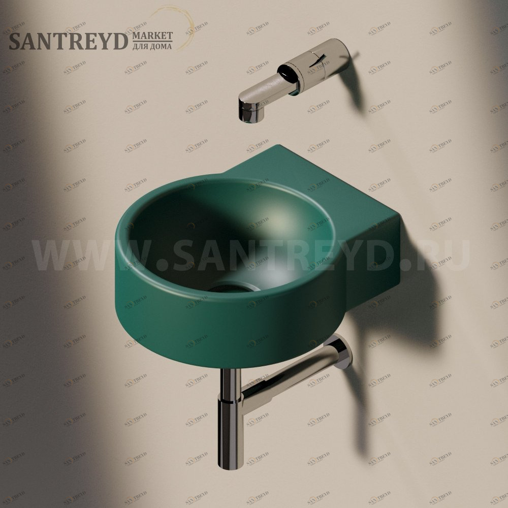 50595020 Подвесная раковина настенная круглая Ceramica Flaminia Twin