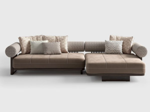 Тканевый модульный садовый диван