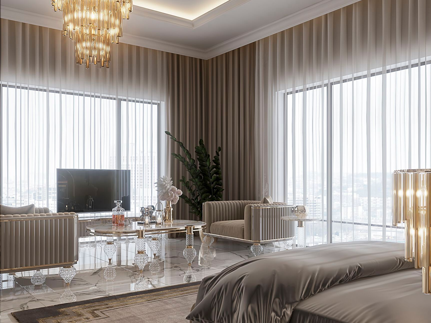 Овальный журнальный столик Zebrano Velovis ARCH-00062297 - Вид №8