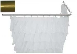 Карниз для ванны Aquanet угловой Г-образный 170x70 бронза