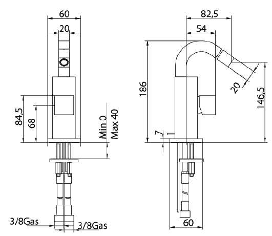 752220SN01LR Смеситель Bandini Ice Cube Santreyd - Вид №1