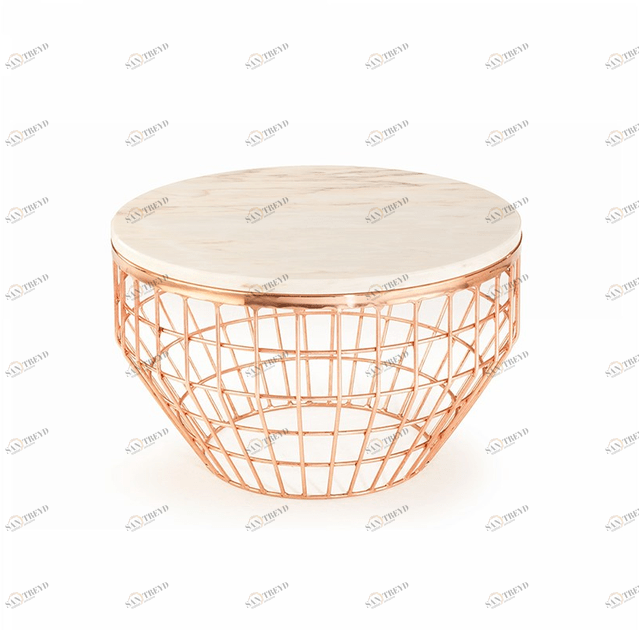 Mambo Unlimited Ideas Круглый журнальный столик из металла Air sun-id-1471068