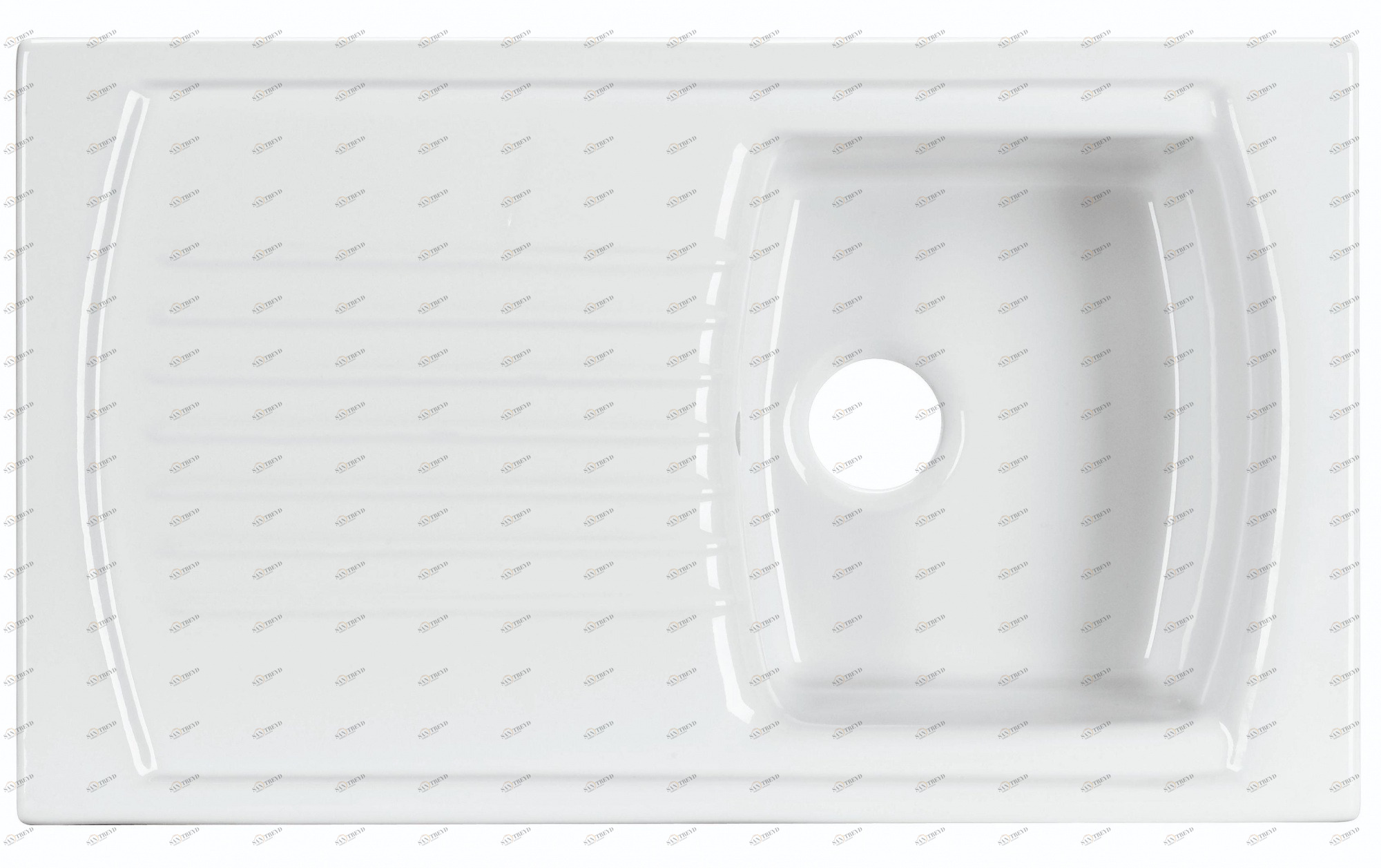 722000 Подвесная раковина настенная прямоугольная Sanindusa Lusitano белая