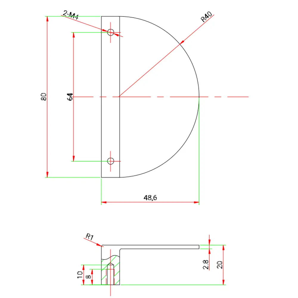 Ручка Inspire золотая для шкафов Лион 80 мм 88791452 STLM-1445554 - Вид №6