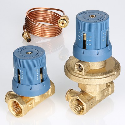 VT.040.G.30004 Автоматический регулятор перепада давлений в комплекте с запорно-регулировочным клапаном Valtec 1/2", 50–300 мбар  - Вид №3