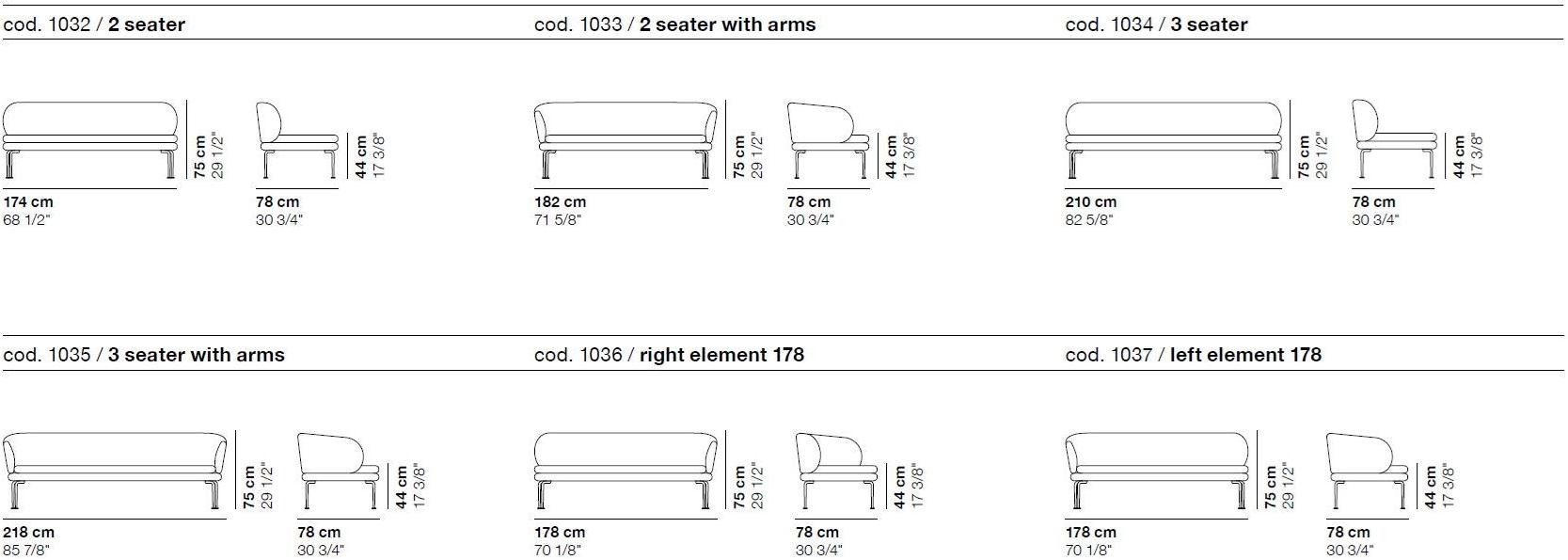La Cividina Модульный диван в ткани по контракту Soave sun-id-1457145 - Вид №6