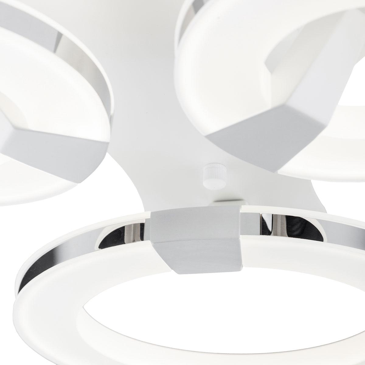 Потолочный светодиодный светильник IDLamp Jenevra 397/3PF-LEDWhitechrome IDLAMP JENEVRA 203026 Белый  - Вид №1