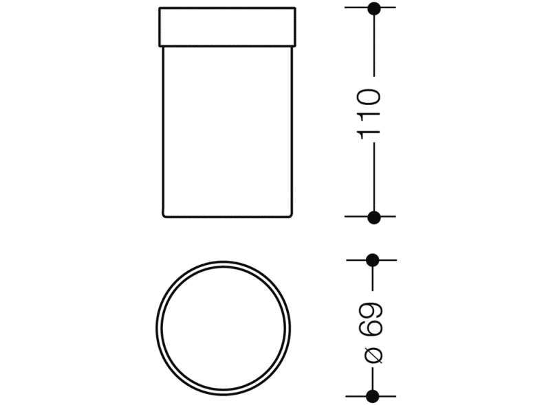 800.04.E01 стеклянная кружка HEWI Ersatzteile  - Вид №1