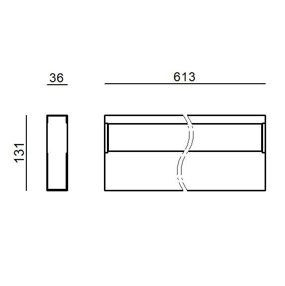 Алюминиевый светодиодный настенный светильник Linea Light Group REGOLO DOUBLE EMISSION ARCH-00121174 - Вид №4