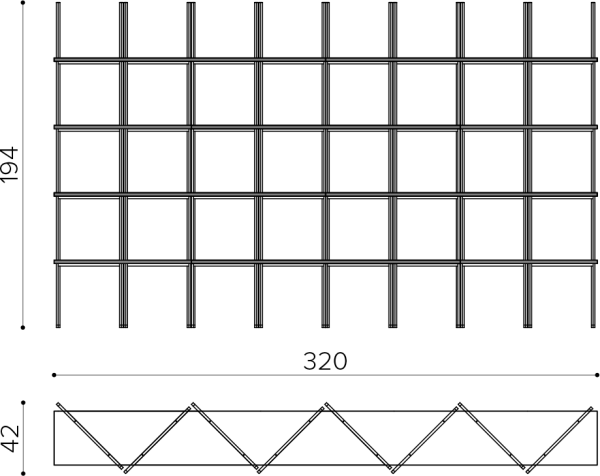 ET 3200 Bookshelf 320x194 cm True Design Ethrio - Вид №1