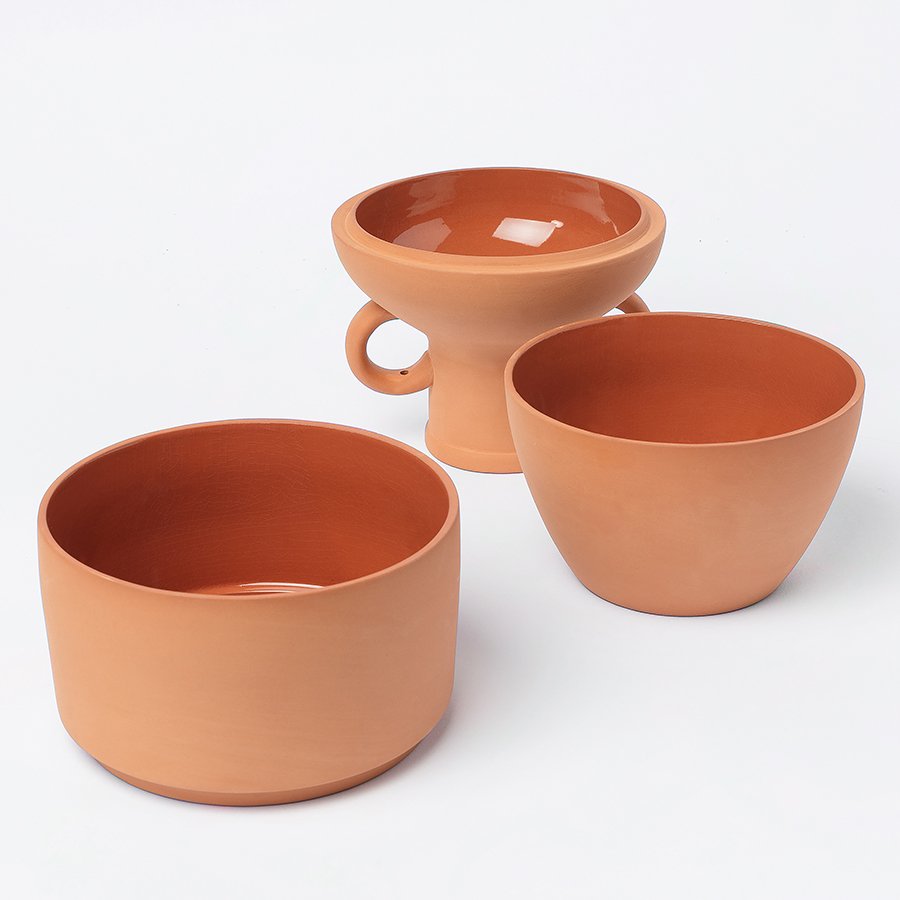 Ваза глиняная терракотовая Amforea DOIY - 00-3880720 Оранжевый  - Вид №8