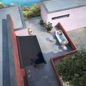 Алюминиевый моторизованный тент от солнца