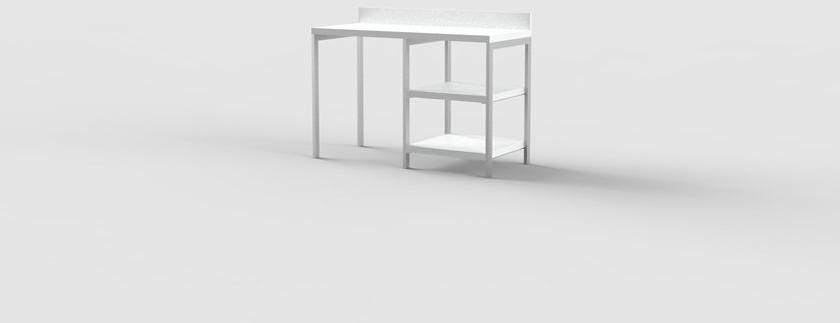 Mobilspazio Прямоугольный стол с полками для гостиниц Urban sun-id-1471606 - Вид №5