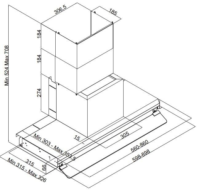 Silverline Встроенная вытяжка из нержавеющей стали sun-id-1445346 - Вид №3