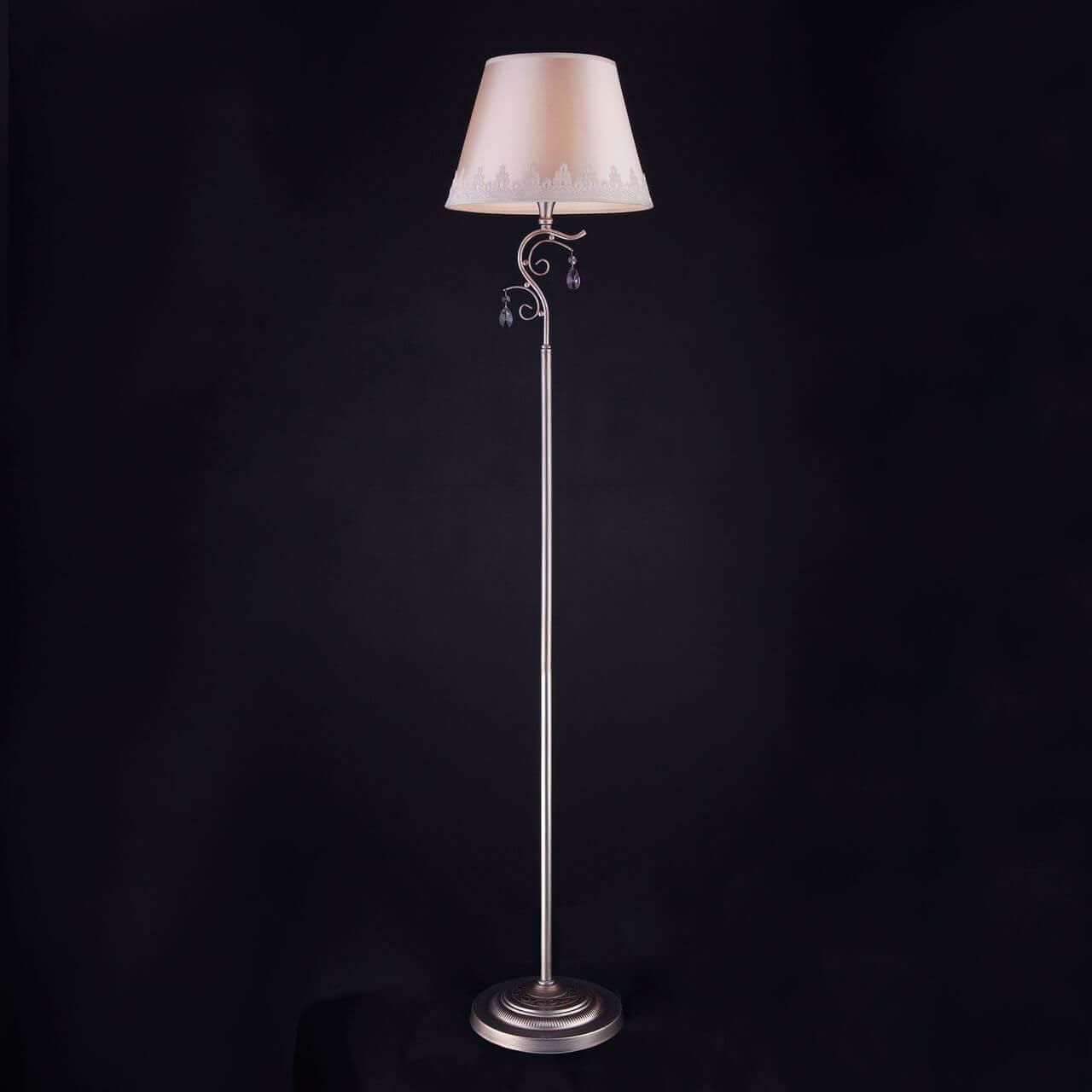 Торшер с абажуром серебристый Eurosvet 01023/1 EUROSVET INCANTO 00-3908805 Бежевый;серебро - Вид №1