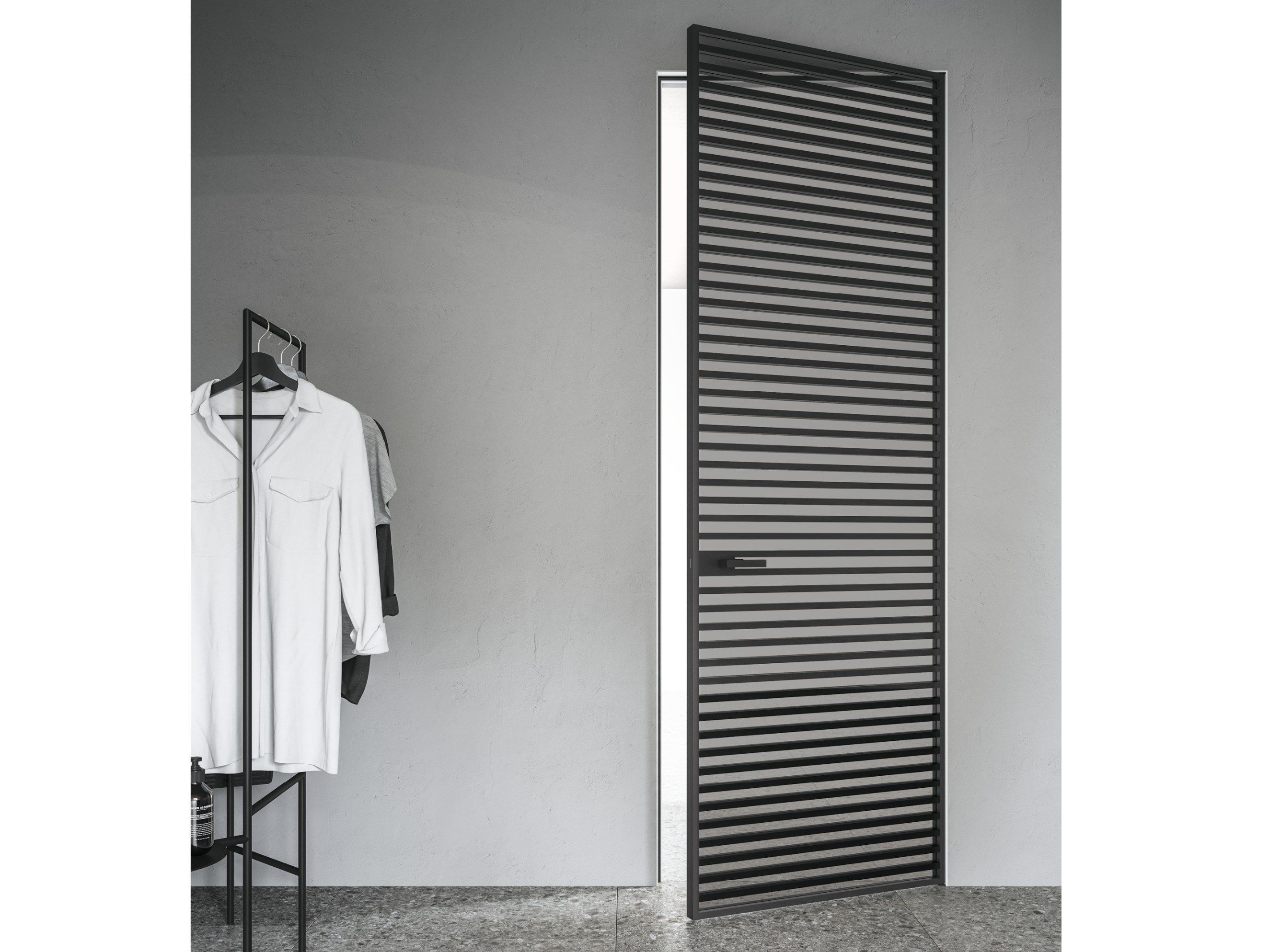 Стеклянная распашная дверь ADL Line ARCH-00147384 - Вид №2