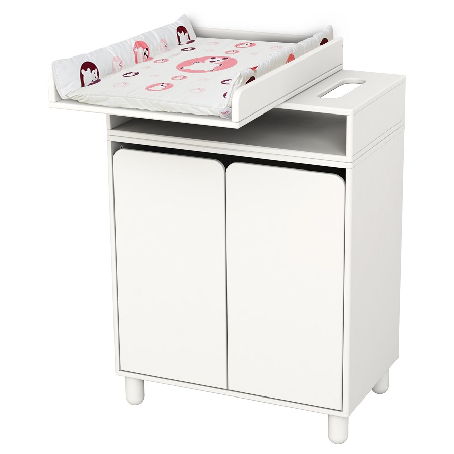 Стол пеленальный Flexa Baby с двумя дверцами и полкой, белый, 96х72х43,5/72 см 901066240 - Вид №3