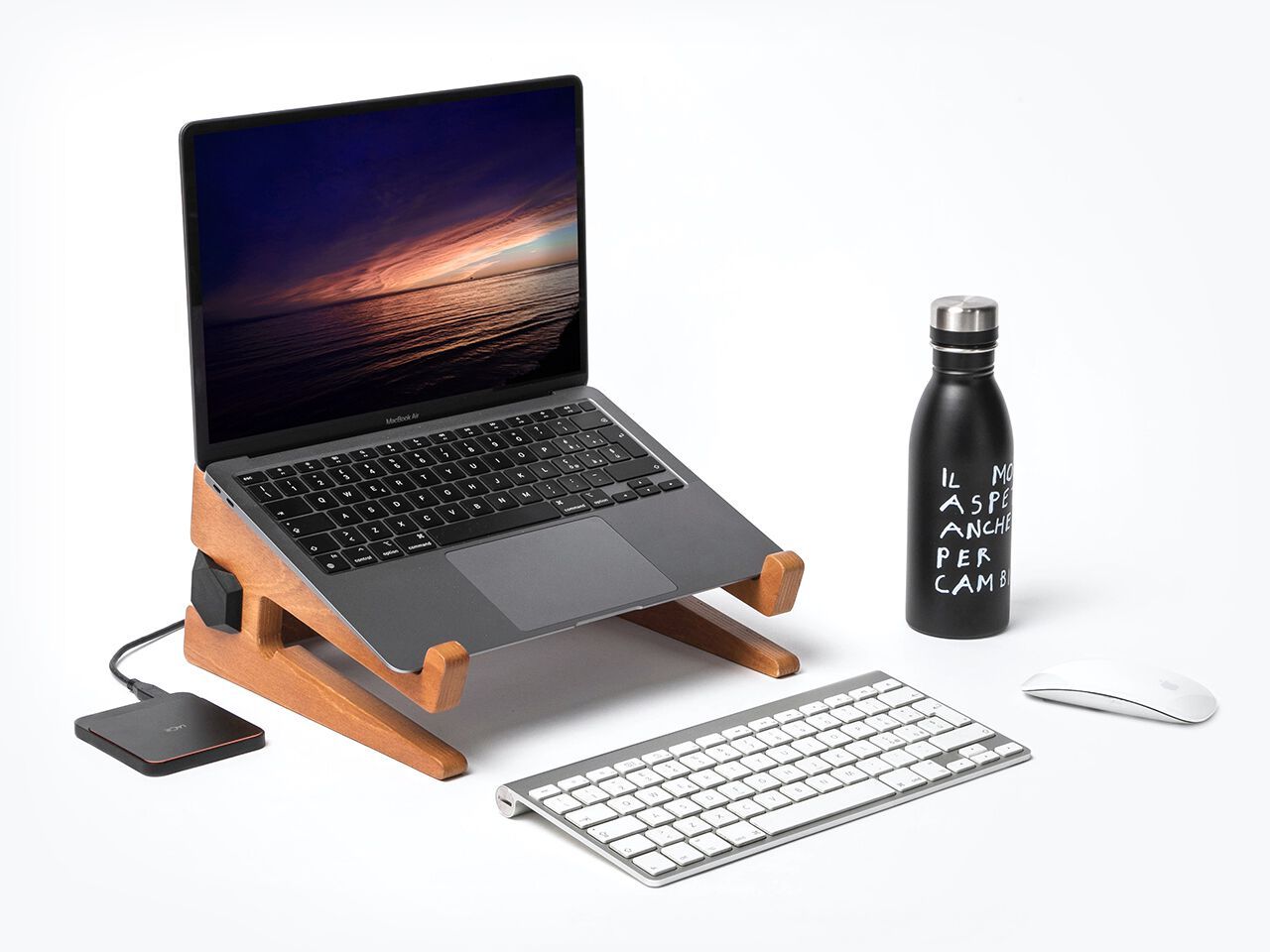 Настольная подставка для процессора и ноутбука из березы Esposit Karya ARCH-00012903 - Вид №3