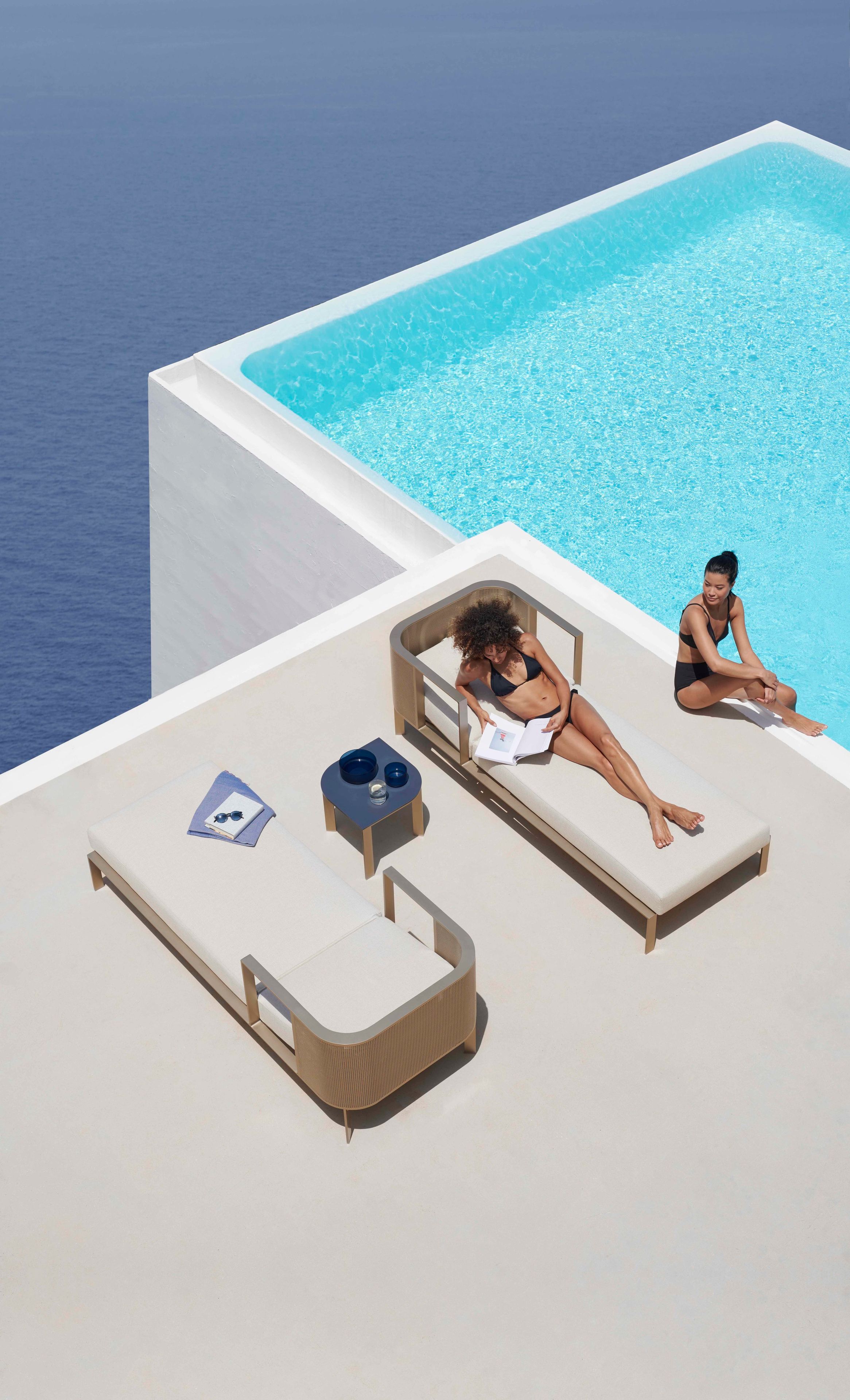 Тканевая откидная Садовая кровать с подлокотниками GANDIABLASCO Solanas ARCH-00147509 - Вид №1