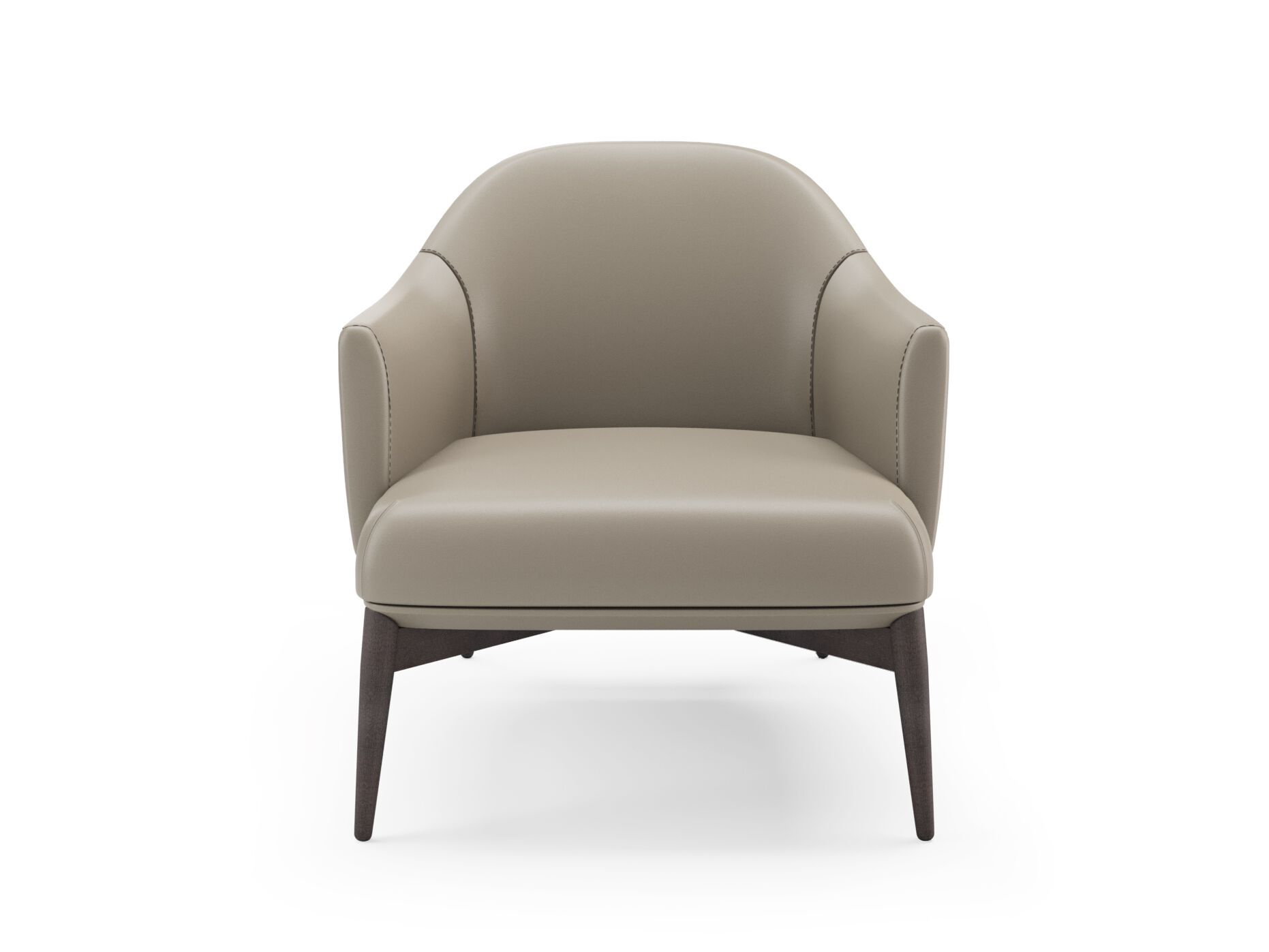 Кожаное кресло с подлокотниками PRADDY Natur ARCH-00063561