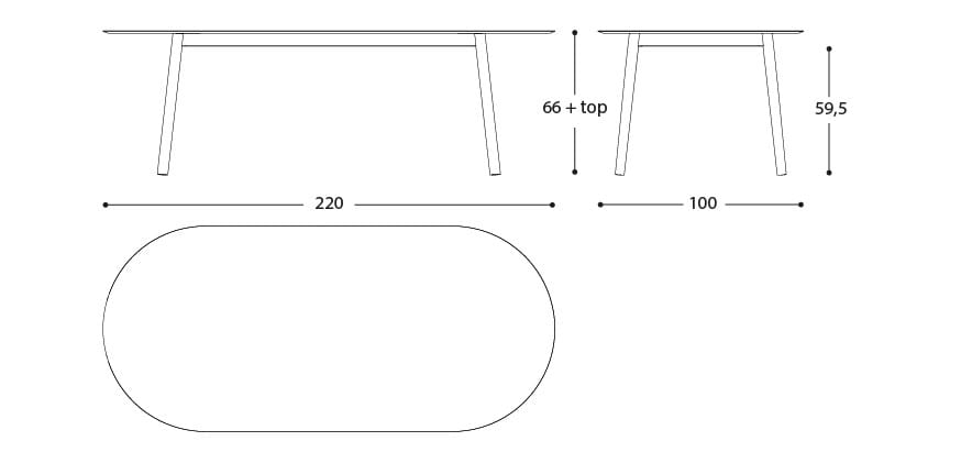 Алюминиевый овальный садовый стол Varaschin Эмма ARCH-00088653 - Вид №7