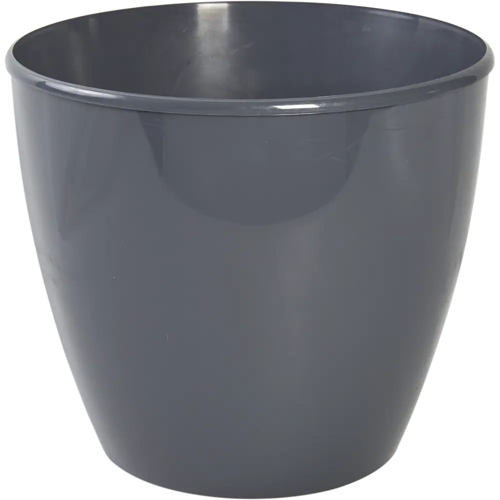 ТЕК.А.ТЕК Горшок «Колорс» для декоративных растений 2,1 л графитовый 18006460 STLM-0009205