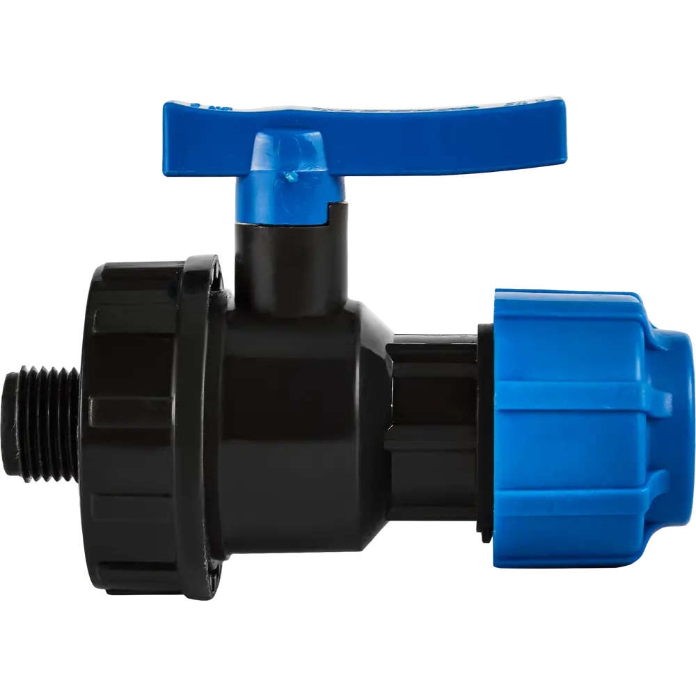 Шаровой кран Политэк для систем водоснабжения 25 мм с наружной резьбой 85358392 STLM-0062135 - Вид №1