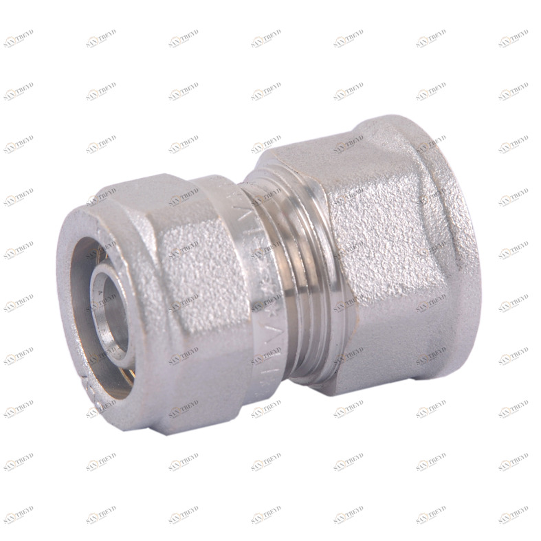 HLV-114302.№.06 Соединитель обжимной HLV c переходом на внутреннюю резьбу 